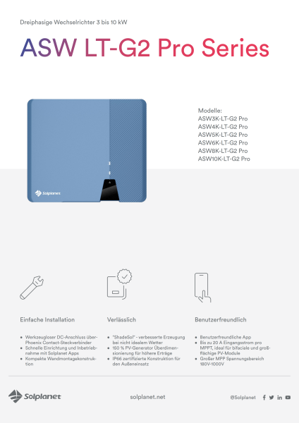 Sungrow 1PH Wechselrichter 4kW (SG4.0RS) | AC TEC GmbH