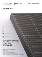 Ja Solar JAM54D40 455LB Black Frame Bifazial